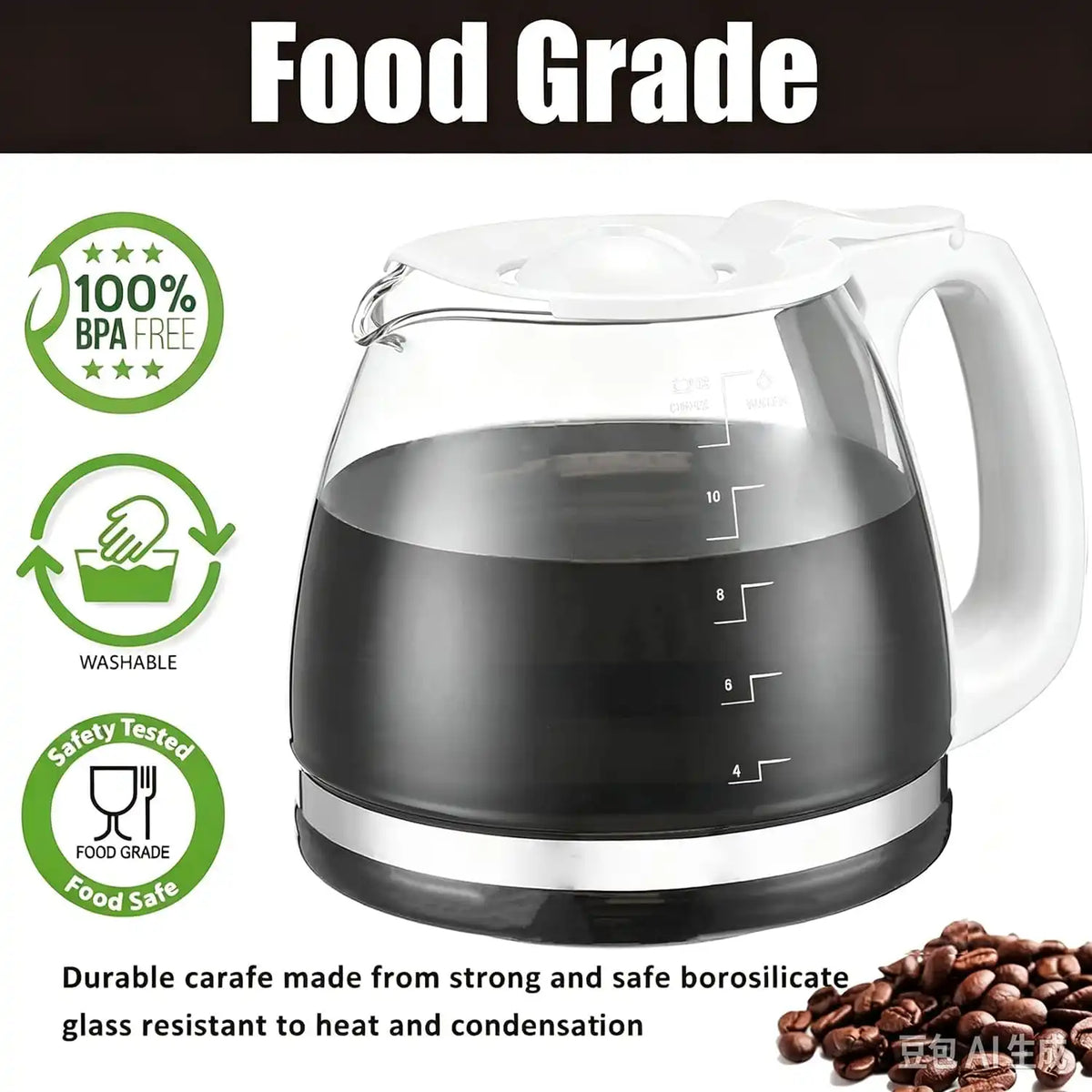 12-Cup Coffee Carafe Replacement for Black and Decker Coffeemaker