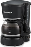 Elite Gourmet EHC-5055# Automatic Brew & Drip Coffee Maker with Pause N Serve Reusable Filter, On/Off Switch, Water Level Indicator, Black