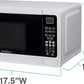 West Bend 0.7 Cu. Ft. Countertop Microwave Oven, 700W with 6 Pre-Programmed Cooking Settings, Speed Defrost, Electronic Control Panel, Rotating Glass Turntable, Add 30 Seconds Button, White