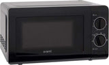 Avanti Microwave Oven 700-Watts Compact Mechanical with 5 Power Settings, Defrost, Full Range Temperature Control and Removable Glass Turntable, 0.7-Cu.Ft., Black