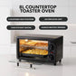 OVENTE 8L Toaster Oven, Adjustable Temperature, 60-Min Timer, Black TO2808B