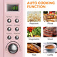LDAILY 0.7Cu.ft Retro Small Microwave Oven, 700W Compact Countertop Microwave with 5 Power Levels, Auto Cooking Menus, Glass Turntable, Child Lock & Glass Turntable for Apartment, Dorm (Pink)