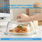 Tall Glass Microwave Splatter Cover for Food, 11in Food Grade Guard Lid