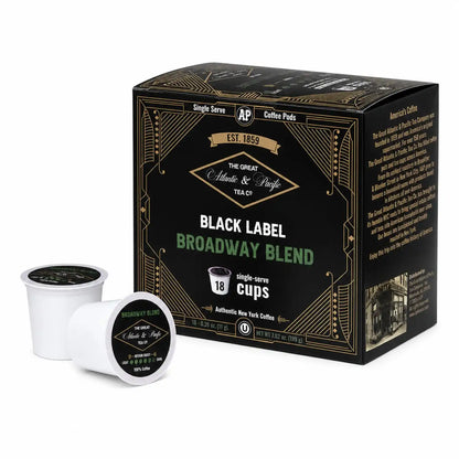 A&P Broadway Blend Coffee Medium Roast Single Serve 18ct 100% Arabica, Compatible with 1.0 and 2.0 k-cup brewers (Broadway Blend, 18 Count)