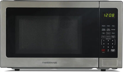 Farberware Stainless Steel Microwave Oven 1.1 Cu. Ft. 1000 Watts Countertop