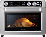 Panasonic FlashXpress Family Size Air Fryer Toaster Oven Combo, 11 Cooking Functions, 1800W PFAS-Free Interior, Double Infrared Heating, Temperature Control Dial, Stainless Steel - NB-G211P