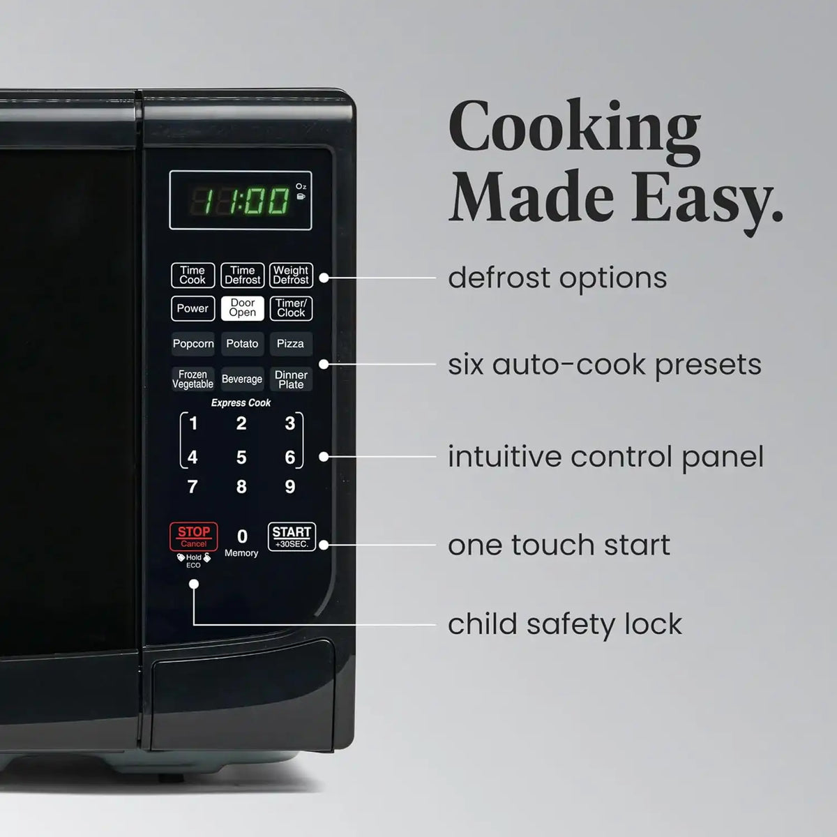 Farberware Countertop Microwave Oven, 0.7 cu.ft., 700 Watts, Black