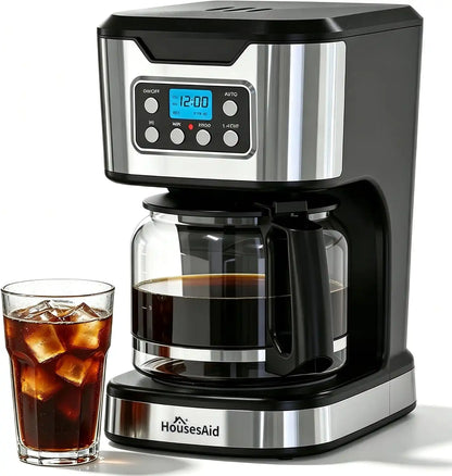 12 Cup Programmable Drip Coffee Maker, Fully Automatic Brewer