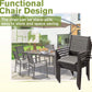 Homall 7-Piece Patio Dining Set, Metal Outdoor Dining Set for 6, Light Grey