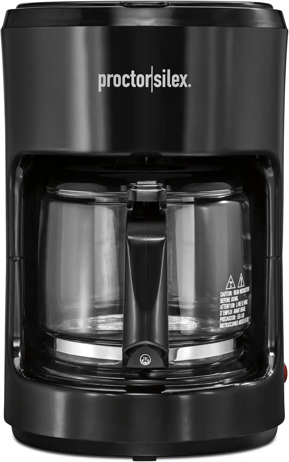 Proctor Silex 10-Cup Coffee Maker, Works with Smart Plugs That Are Compatible with Alexa, Auto Pause and Serve, Black (48351PS)