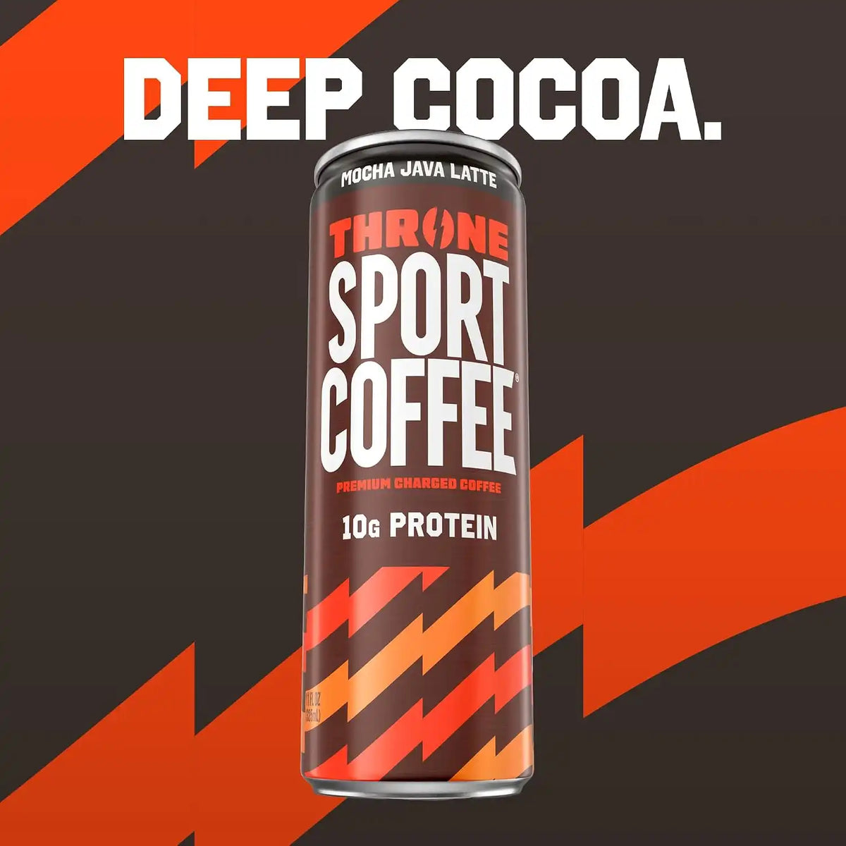 Throne Sport Coffee, Mocha Java Latte, 10g Protein, 150mg Caffeine, 12Pk
