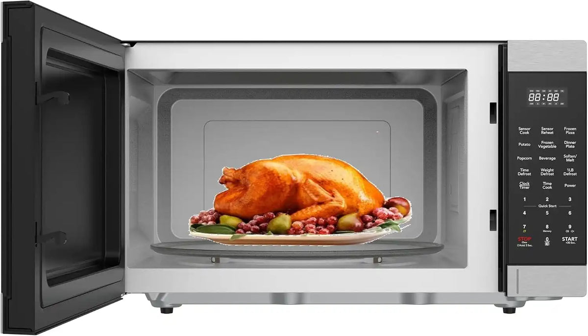FRIGIDAIRE 2.2 Cu. Ft. Stainless Steel Microwave Oven, Multi Function, Programmable, 1,200 Watts
