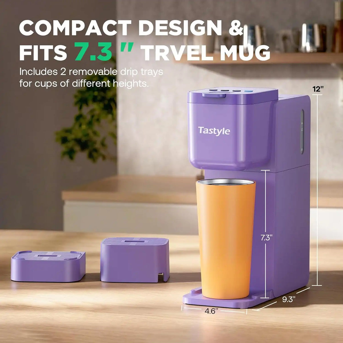 Tastyle Single Serve Coffee Maker Hot and Iced with Bold Brew, Up to 16 Oz