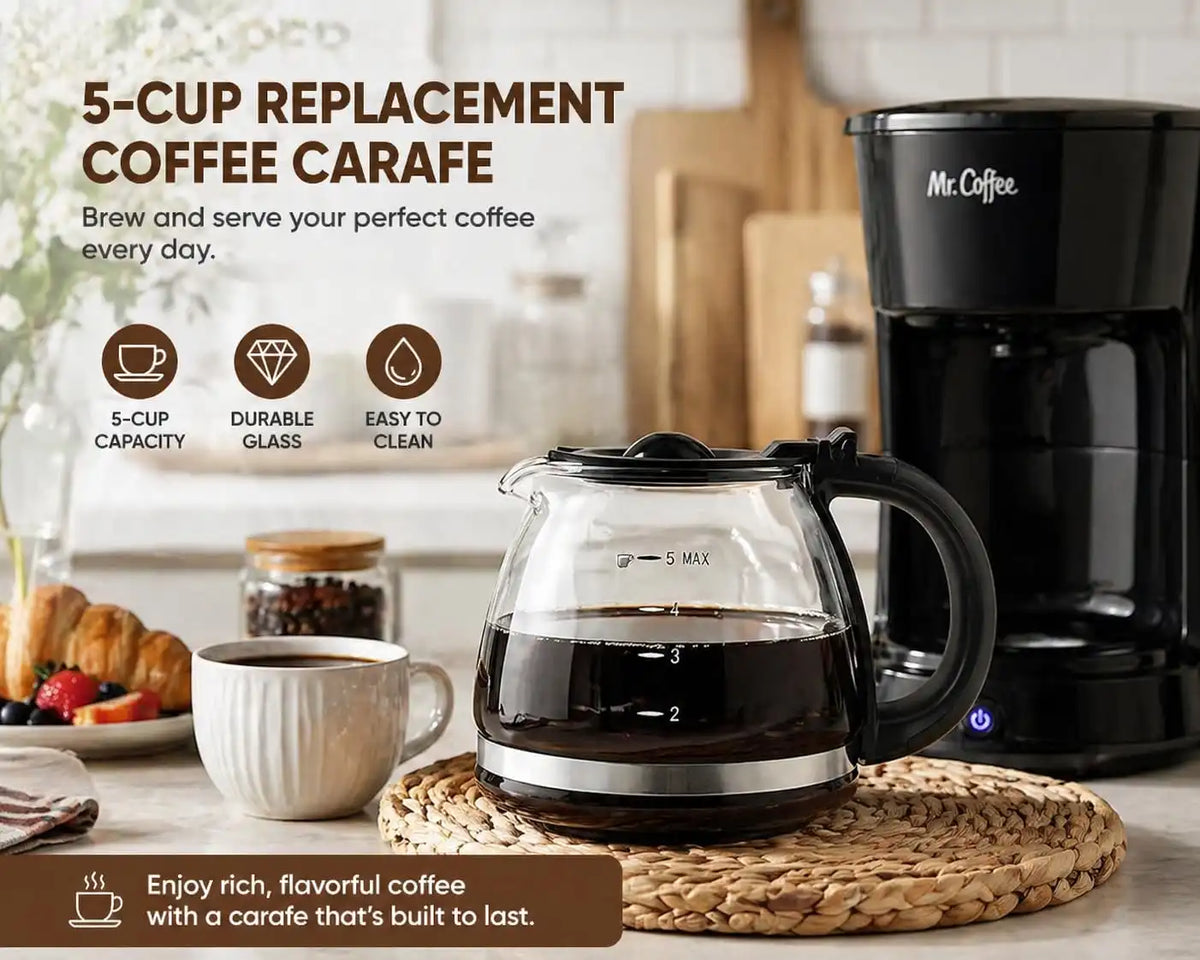 5-Cup Coffee Maker Replacement Carafe