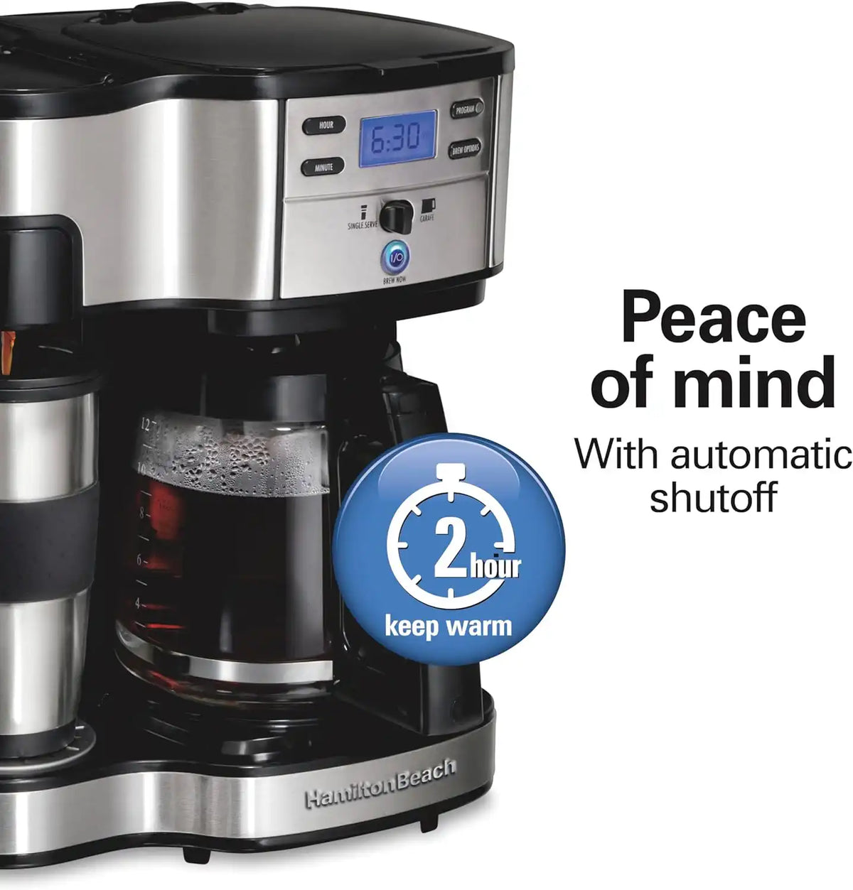 Hamilton Beach 2-Way Programmable Coffee Maker & Single Serve Coffee Maker