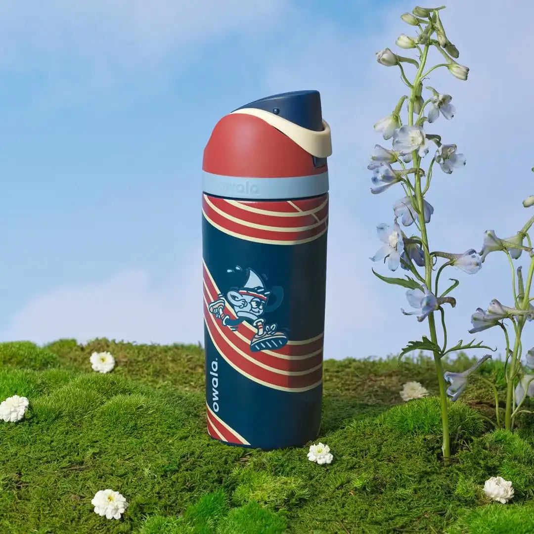 Owala FreeSip Kids Stainless Steel Water Bottle 16 oz Ready, Set, Sip