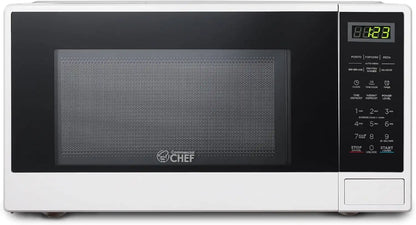 Commercial Chef 1.1 Cu. Ft. Countertop Microwave Oven, CHCM11100W, White