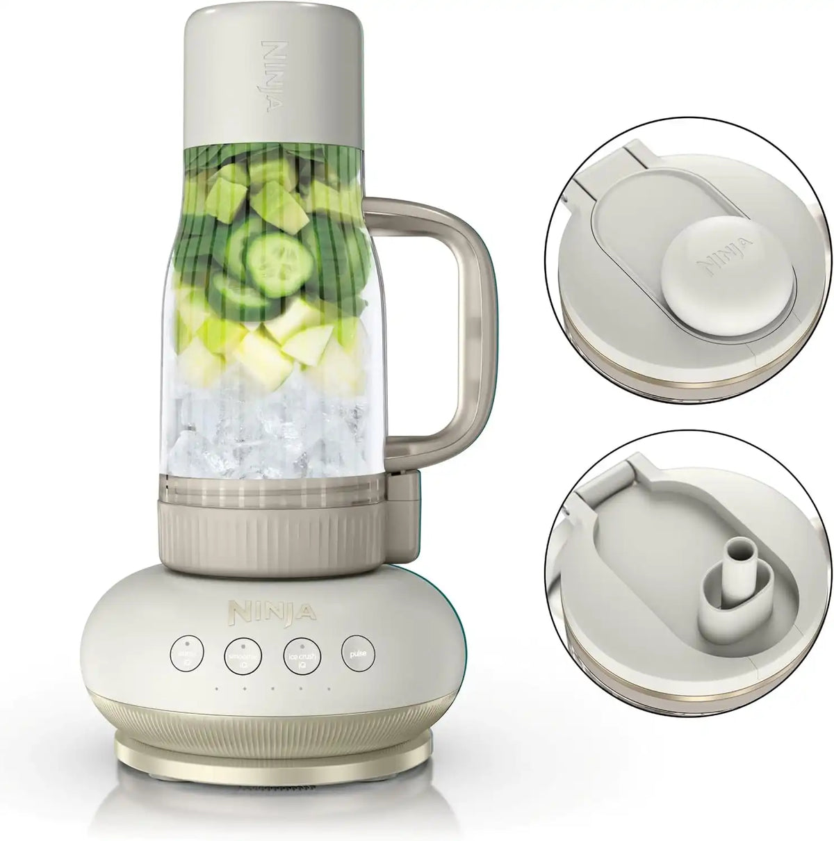 Ninja BlendBOSS Personal Blender, Amazon Exclusive Bone & Champagne