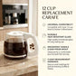 12-Cup Coffee Carafe Replacement for Black and Decker Coffeemaker