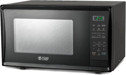 Commercial Chef 1.1 Cu. Ft. Countertop Microwave Oven, CHM11MB, Black