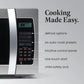 Farberware 1.3 Cu. Ft. Countertop Microwave Oven – 1000 Watts Power, Auto Cook Settings, Defrost, Easy Clean and Child Safety Lock - Stainless