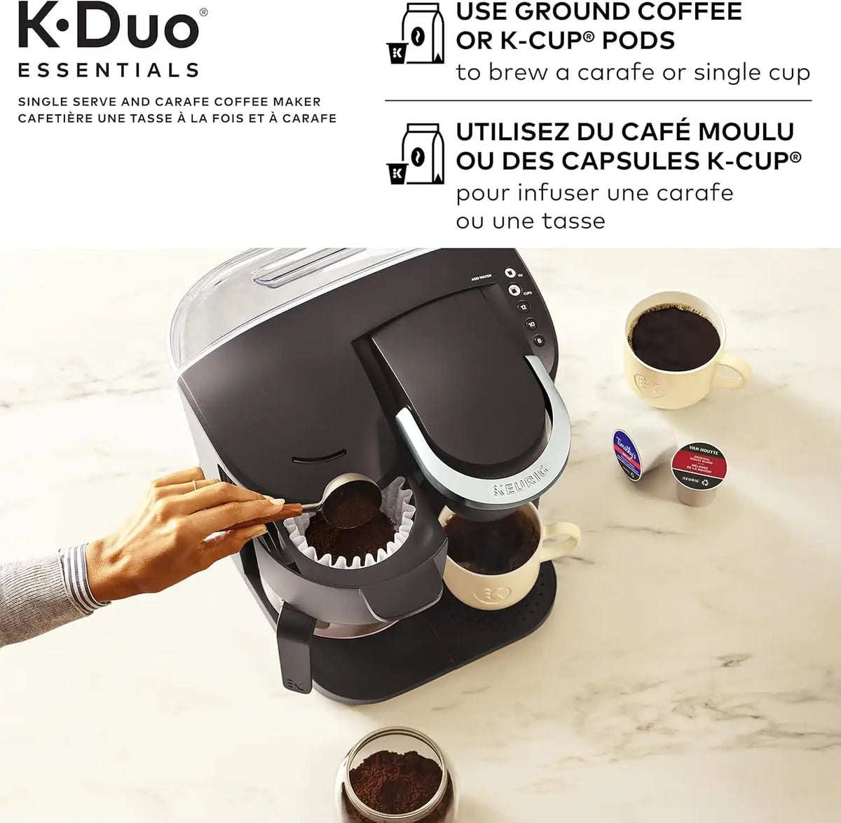 Keurig K-Duo Essentials Single Serve & Carafe Coffee Maker