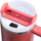 Stanley Quencher H2.0 Tumbler with Handle and Straw 30 oz | Flowstate 3-Position Lid | Cup Holder Compatible for Travel | Insulated Stainless Steel Cup | BPA-Free | Hot Coral