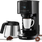 Gourmia Coffee Maker - 12-Cup & Single Serve, Thermal Carafe, Black