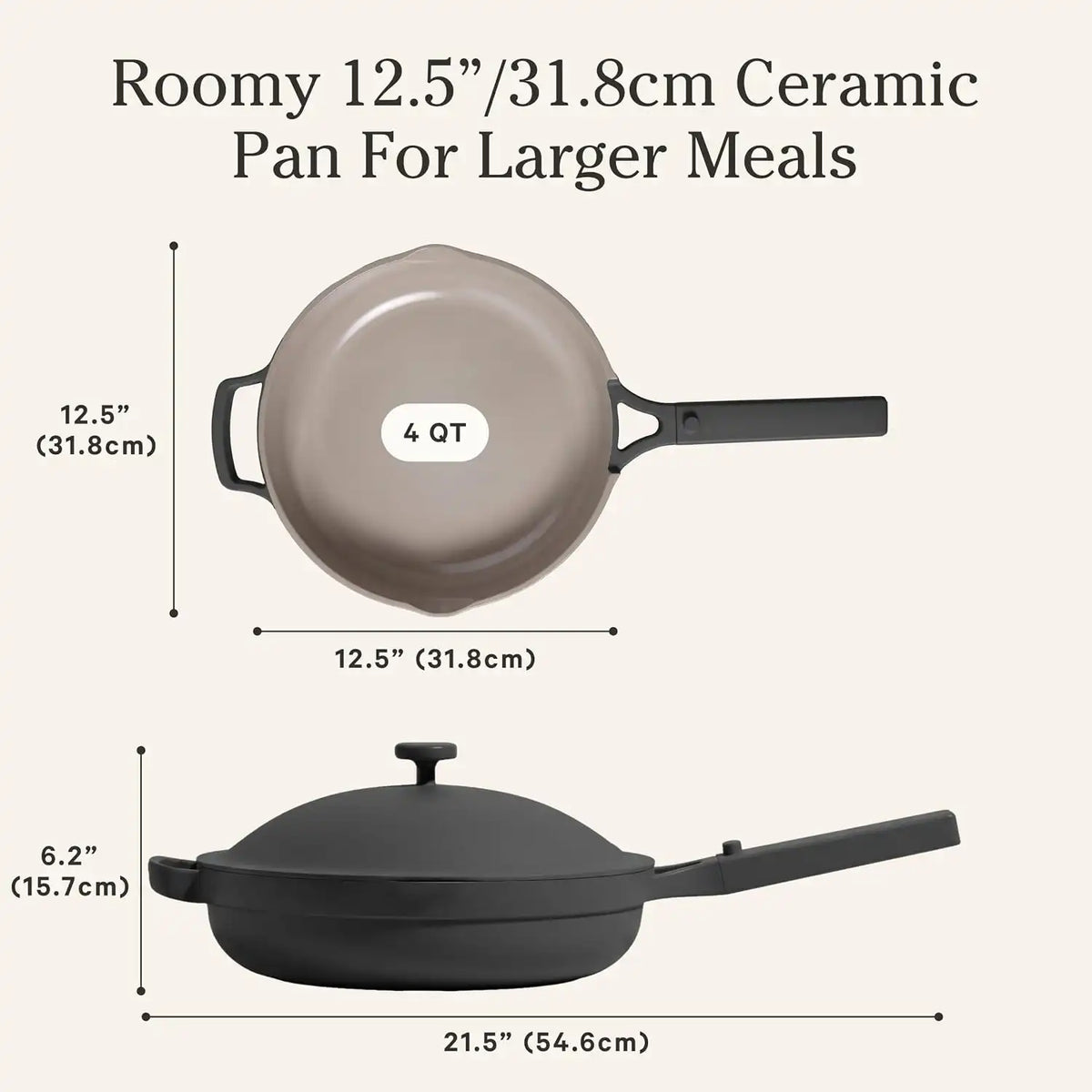 Our Place Large Always Pan, 12.5" Ceramic Nonstick Pan