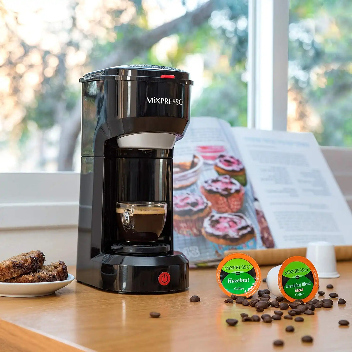 Mixpresso Single Serve Coffee Maker K Cup Coffee Maker for K Pods & Grounds
