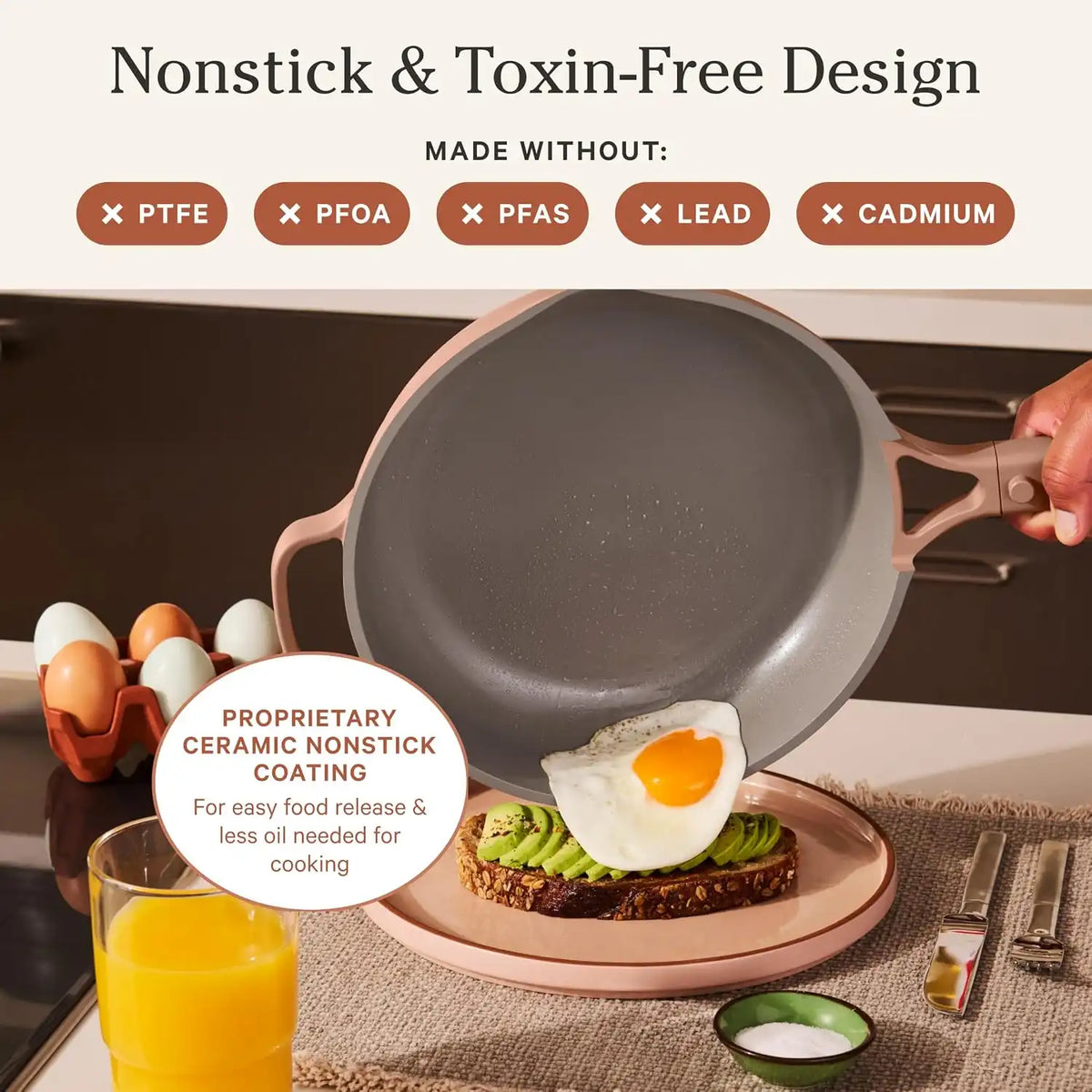 Our Place Always Pan 2.0, 10.5" Ceramic Nonstick Pan, 2.6 Qt
