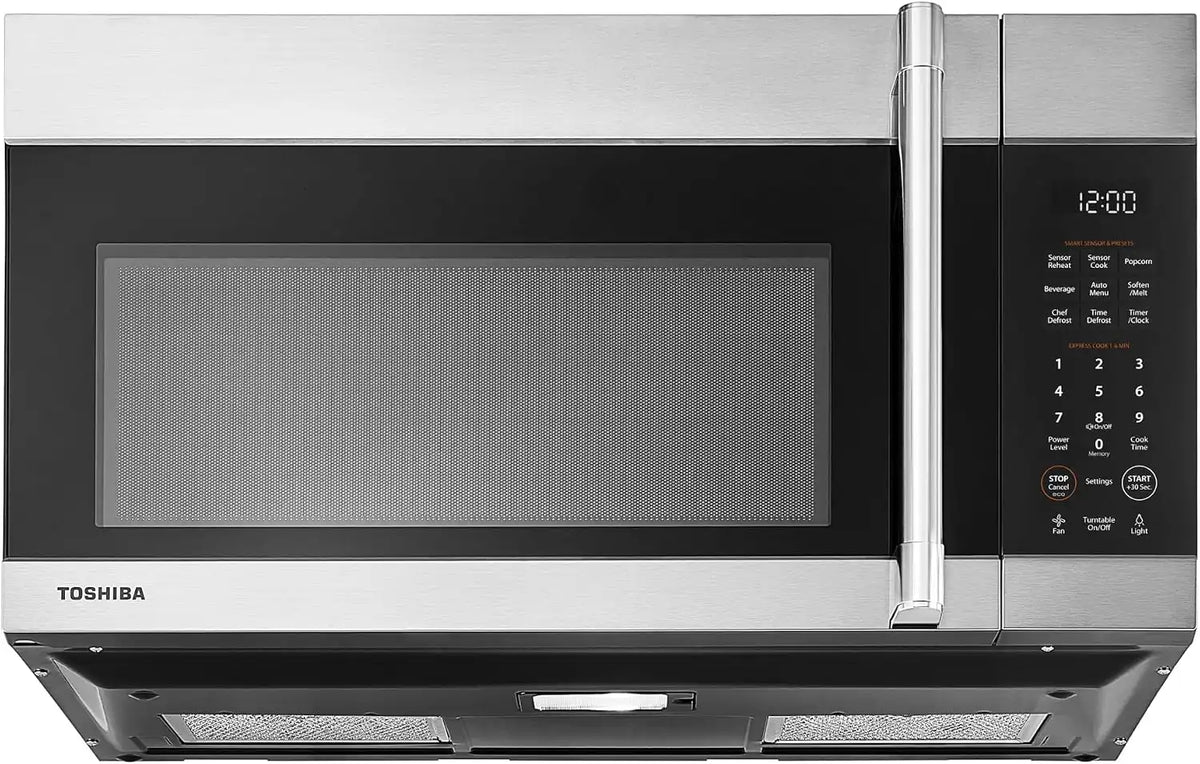 TOSHIBA Over-the-Range Microwave Oven, 1.9 Cu.Ft, 1000W, Stainless Steel