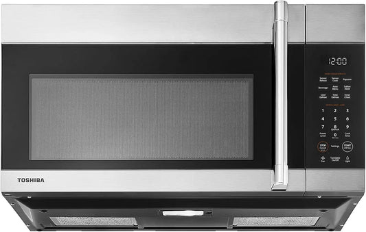 TOSHIBA Over-the-Range Microwave Oven, 1.9 Cu.Ft, 1000W, Stainless Steel