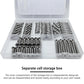INDPRDO 175Pcs Stainless Steel Wood Screws Assortment Kit, #4#8#10 Phillips Flat Head Sheet Metal Screws Set, Self Tapping Screws for Metal, Small Screws,5 Sizes(3/4", 1/2", 1", 3/4", 1-1/2")