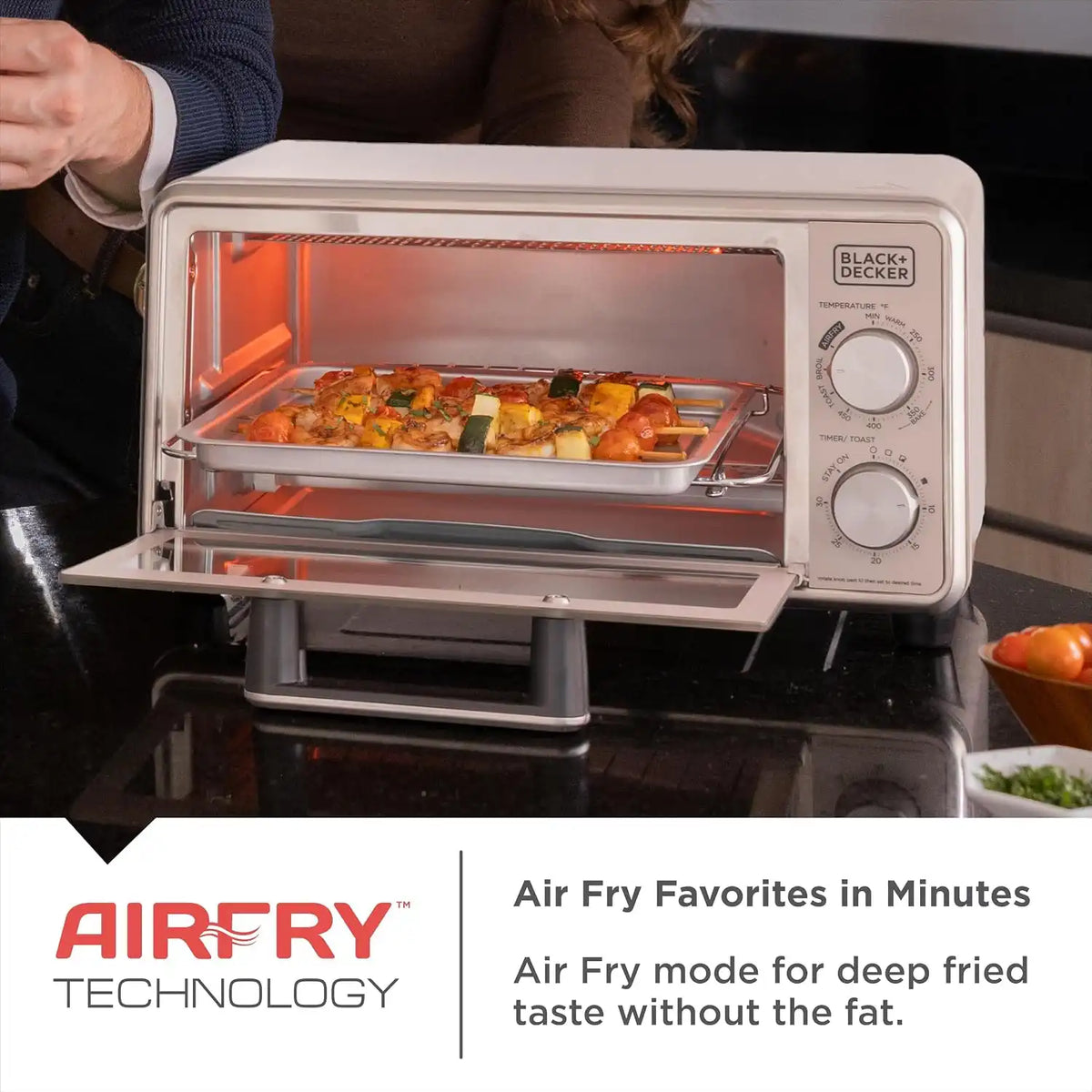 BLACK+DECKER Crisp 'N Bake Pro 4-Slice Digital Air Fry Oven