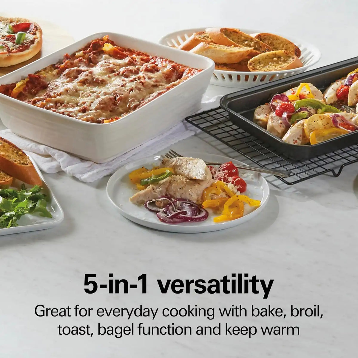 Hamilton Beach 4 Slice Countertop Toaster Oven with 5 Cooking Modes