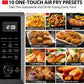 TOSHIBA Air Fryer Combo Microwave, 1.0 Cu.Ft, Black Stainless Steel
