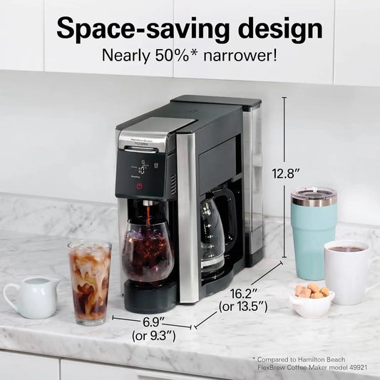Hamilton Beach Flexbrew Advanced 5-in-1 Drip & Single Serve Coffee Maker