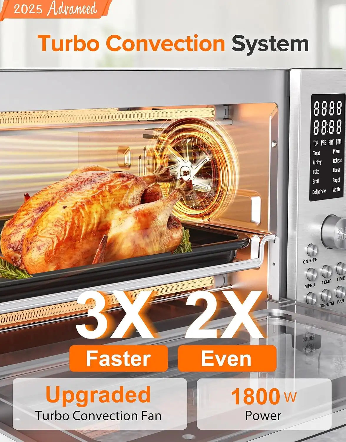Nuwave Bravo Pro Smart Air Fryer Toaster Oven Countertop Combo