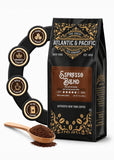 A&P Espresso Roast Dark Roast Ground Coffee, 100% Arabica, 12 oz