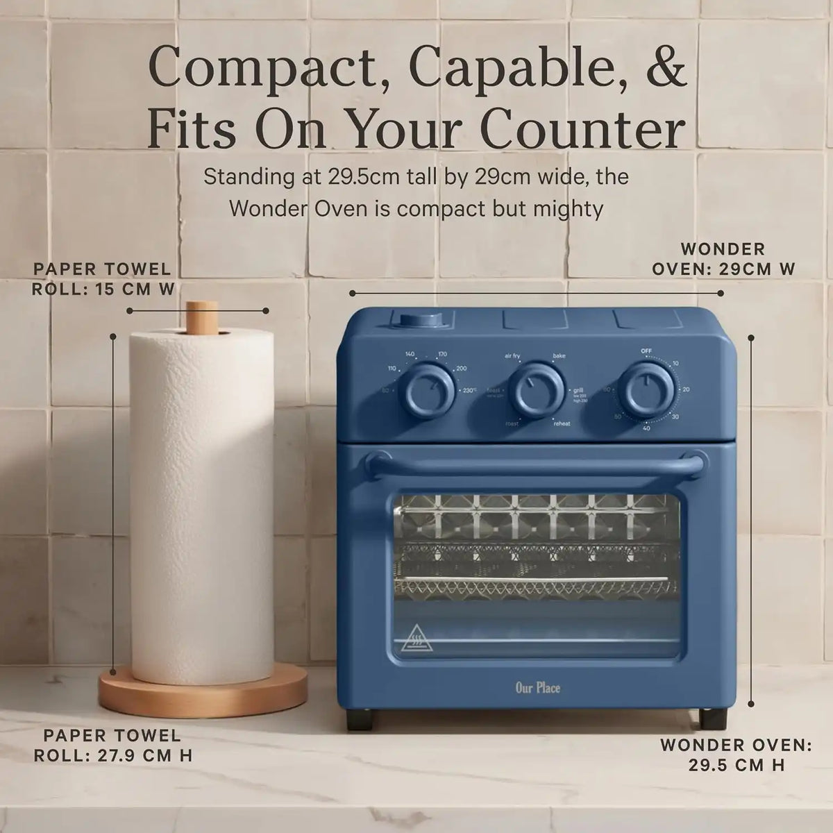 Our Place Wonder Oven, 6-in-1 Air Fryer & Toaster Oven, 2-Rack, 13 Qt