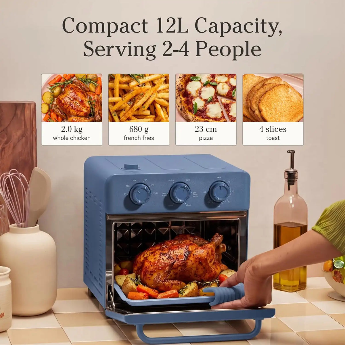 Our Place Wonder Oven, 6-in-1 Air Fryer & Toaster Oven, 2-Rack, 13 Qt