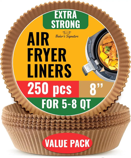 250 pcs Air Fryer Liners for Ninja, Round Disposable Airfryer Paper Liners