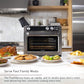 Panasonic FlashXpress Family Size Air Fryer Toaster Oven Combo, 11 Cooking Functions, 1800W PFAS-Free Interior, Double Infrared Heating, Temperature Control Dial, Stainless Steel - NB-G211P