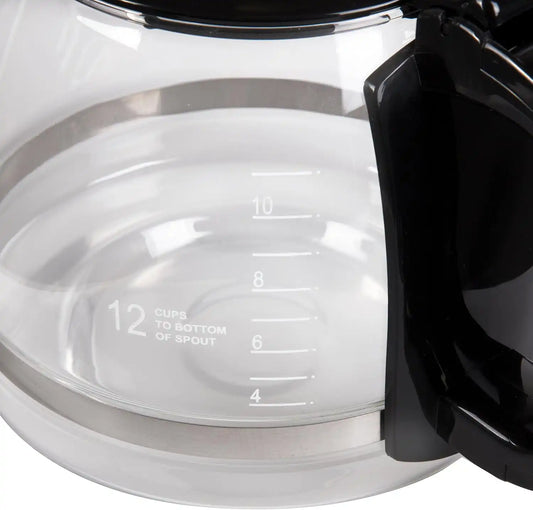 CucinaPro Double Coffee Carafe- Glass 12-Cup Coffee Pot for The Fill Lines and Comfortable Grip- Specially Designed for The Double Coffee maker