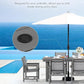 SERWALL 5 Pcs HDPE Patio Dining Set, HDPE Dining Set for 4, Gray