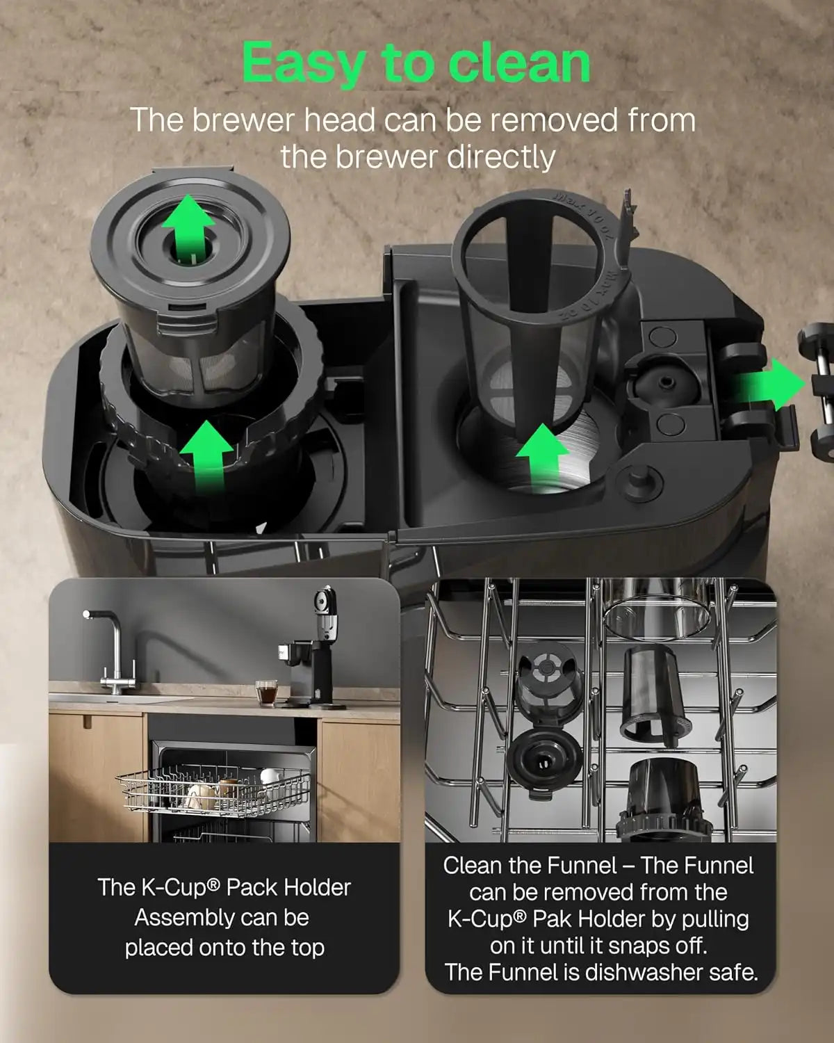 HBN Single Serve Coffee Maker with Stainless Steel Camping Mug
