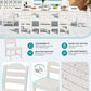 SERWALL 9Pcs HDPE Outdoor Dining Set w/6 Armless, 2 Armchairs for 8,White