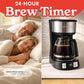 Gourmia Drip Coffee Maker - 5-Cup Capacity, Glass Carafe, Black