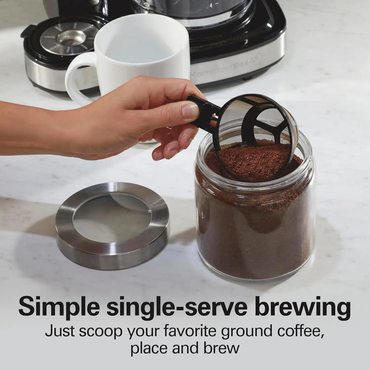 Hamilton Beach 2-Way Programmable Coffee Maker & Single Serve Coffee Maker